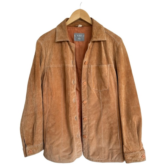 SCALP by Weill Other - SCALP by Weill Men's Suede Button Front Jacket Lined Tan Chest Pocket  Size S